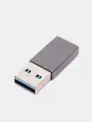 Серый адаптер переходник usb type-c на usb 3.0 otg
