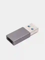 Серый адаптер переходник usb type-c на usb 3.0 otg