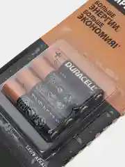 Батарейки 4 штуки алкалиновые Duracell мизинчиковые ААА LR03 / пальчиковые АА LR06