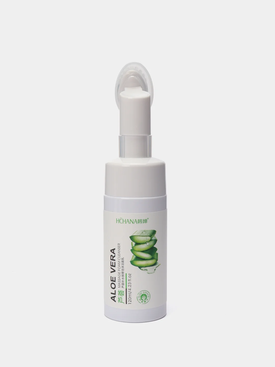 Пенка для умывания с массажной щеточкой Aloe Bera, 120 мл
