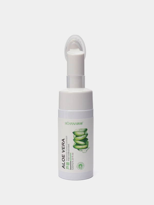 Пенка для умывания с массажной щеточкой Aloe Bera, 120 мл