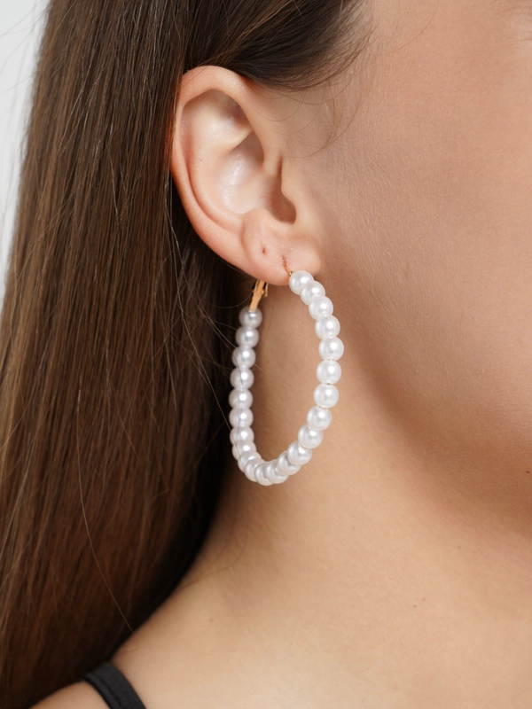 Серьги из искусственного жемчуга