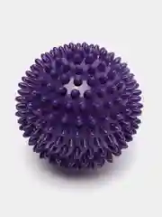 Фиолетовый мяч массажный, с шипами, для проработки мышц