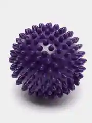 Фиолетовый мяч массажный, с шипами, для проработки мышц