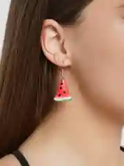 Серьги в виде кусочков арбуза