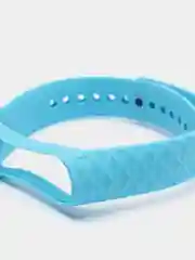 Голубой ремешок силиконовый для Xiaomi Mi Band 3, Mi Band 4 (Ми Банд 3, 4), рифленый