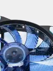 Синий кулер с LED подсветкой для компьютера
