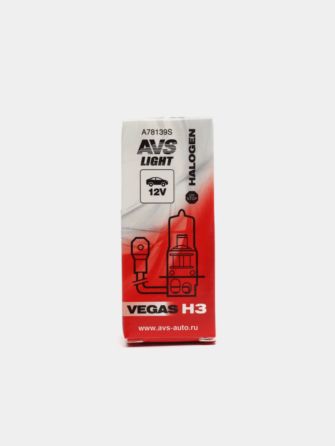 Лампа галогенная AVS Vegas H1, H3, H4, H7 12V, 55W