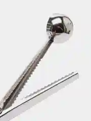 Серебряный ложка с зажимом для кофе и чая