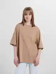 Футболка песочная оверсайз