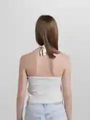 Белый топ женский с открытой спиной