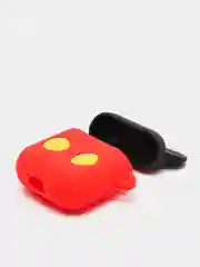 Пастельно-коралловый чехол для беспроводных наушников AirPods 1/2, с карабином, силиконовый