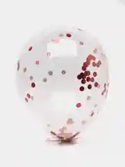 Красный набор воздушных шаров с конфетти, латексные, 10 штук