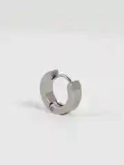 Серьги кольца, цвет под серебро