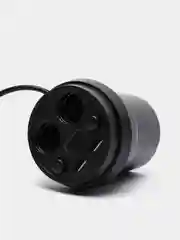 Черный разветвитель прикуривателя в подстаканник, 2 гнезда с 2 USB-портами