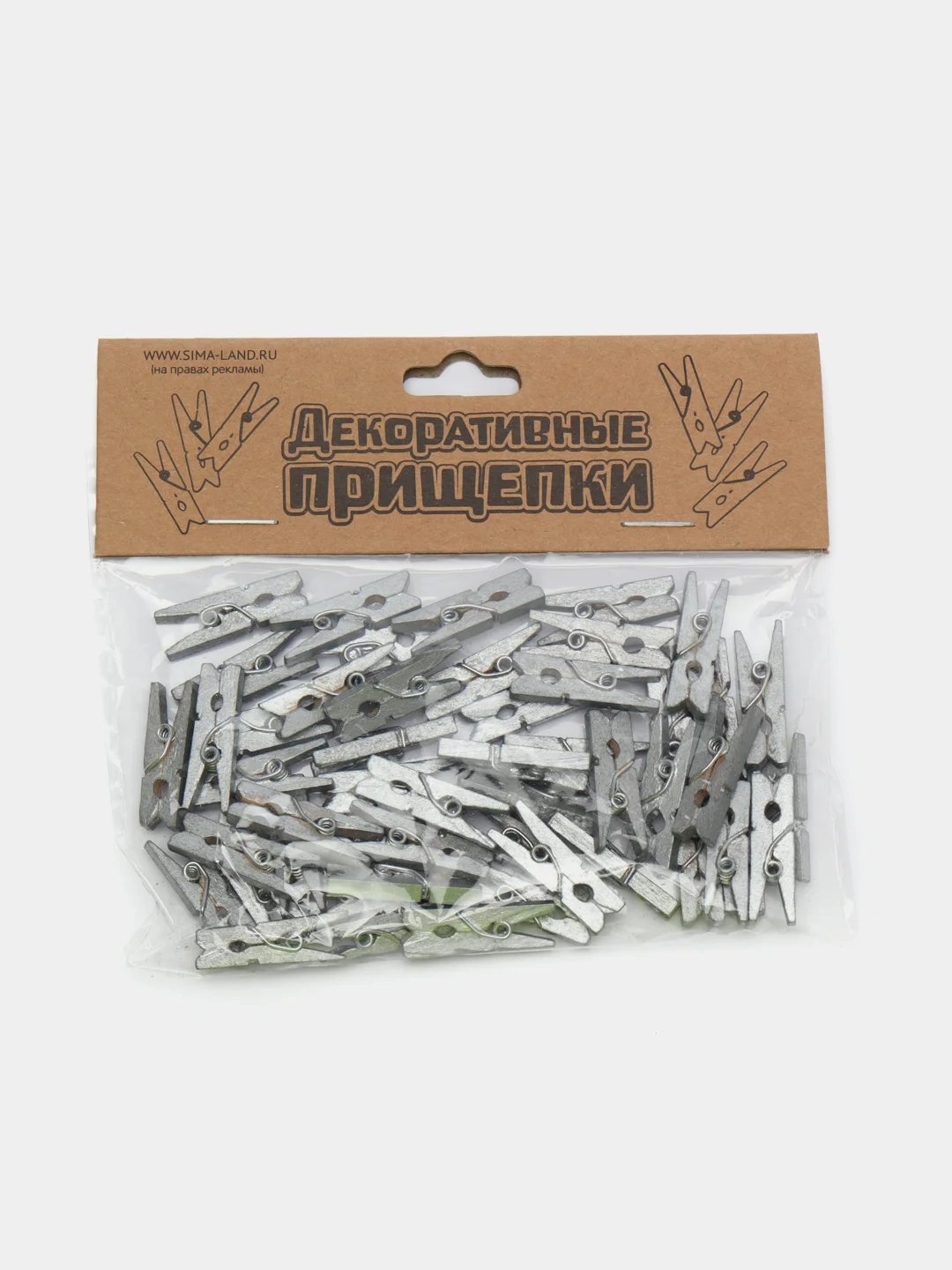 Золотой декоративные прищепки, 50 штук