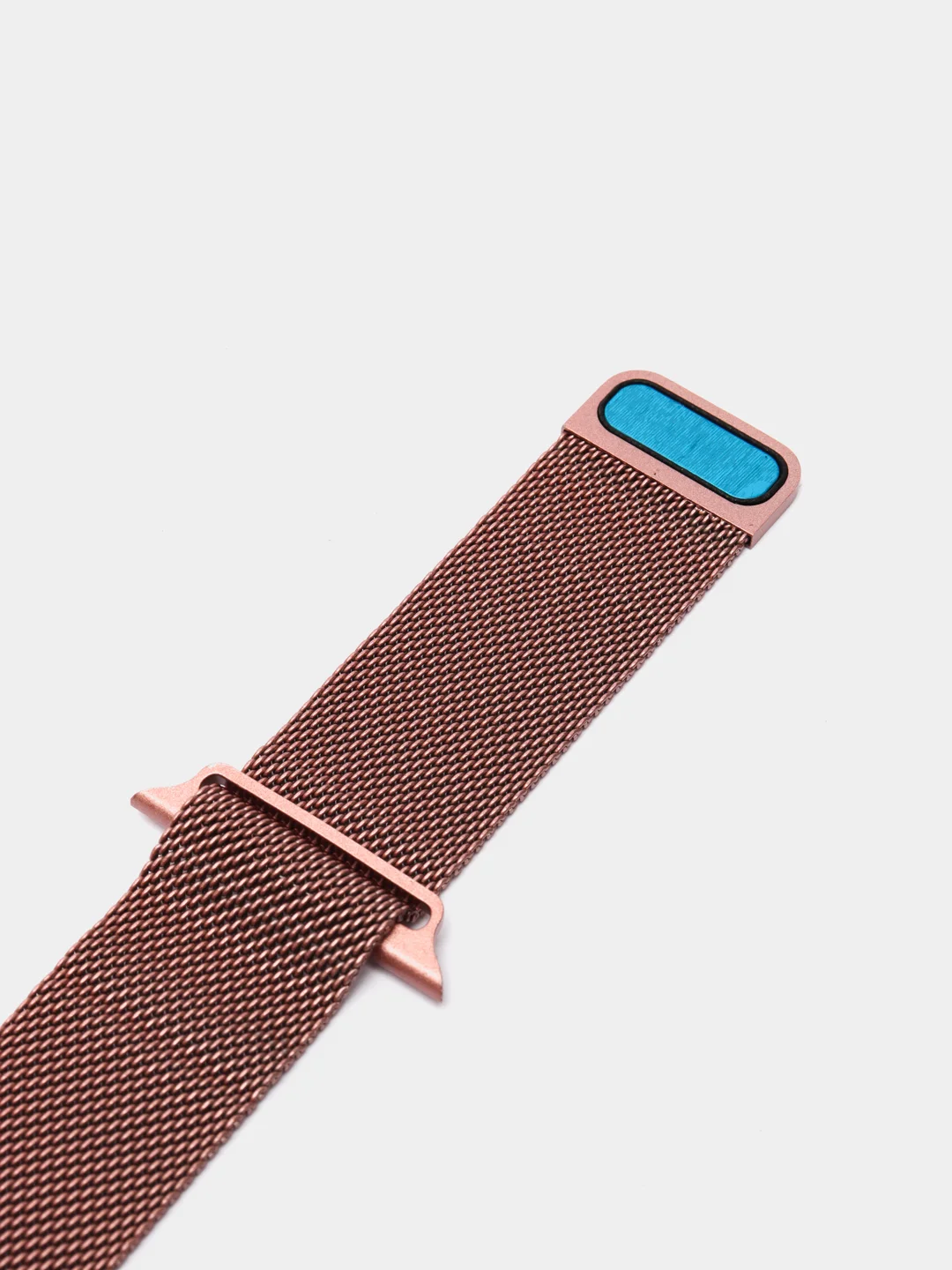 Розовый ремешок для смарт - часов Apple Watch "Миланская петля", металлический браслет