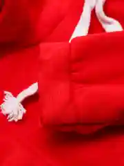 Красный толстовка комбинезон для собак и кошек с капюшоном, одежда кофта для животных