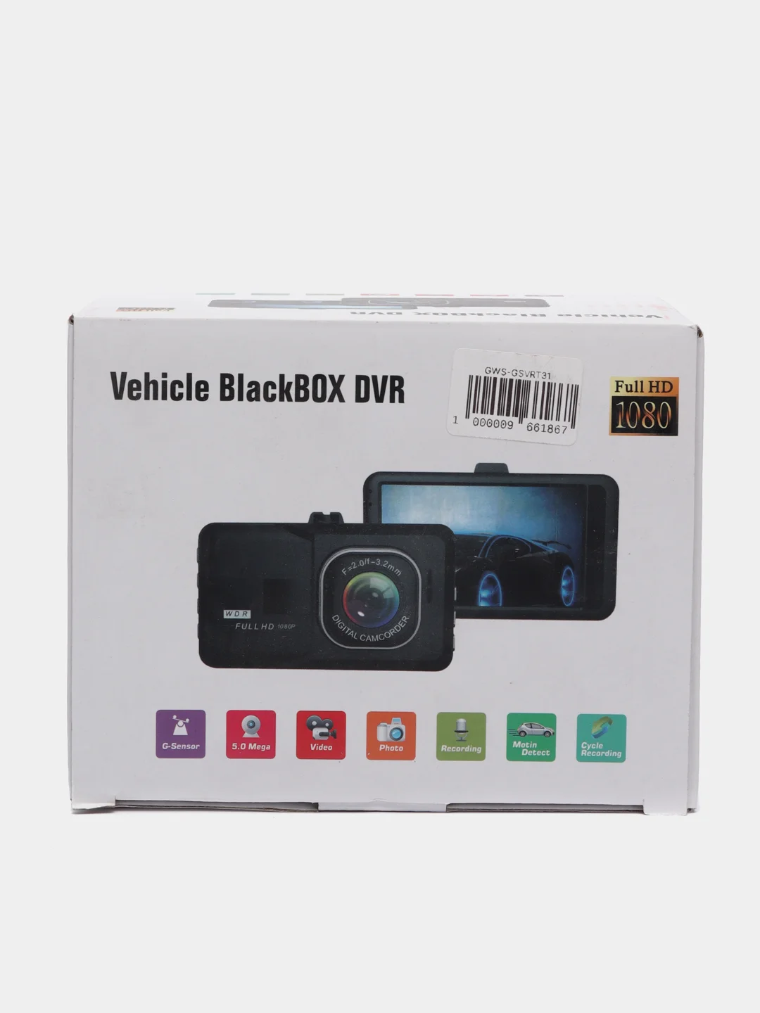 Видеорегистратор Vehicle Blackbox DVR Full HD 1080p T301, с камерой заднего вида
