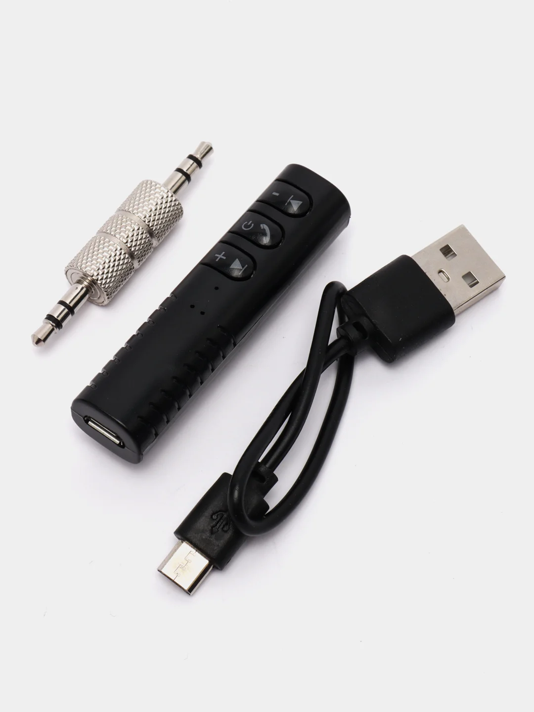 Адаптер AUX-Bluetooth, со встроенным микрофоном, чёрный