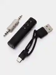 Адаптер AUX-Bluetooth, со встроенным микрофоном, чёрный