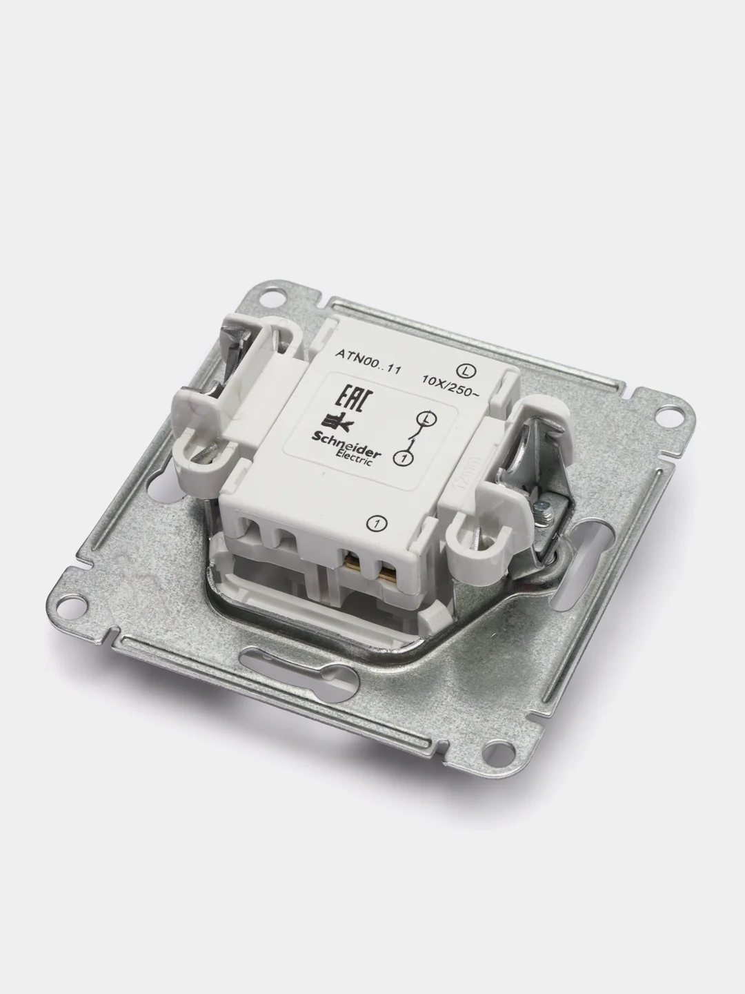 Выключатель одноклавишный Schneider Electric AtlasDesign, 10А, механизм, белый, ATN000111
