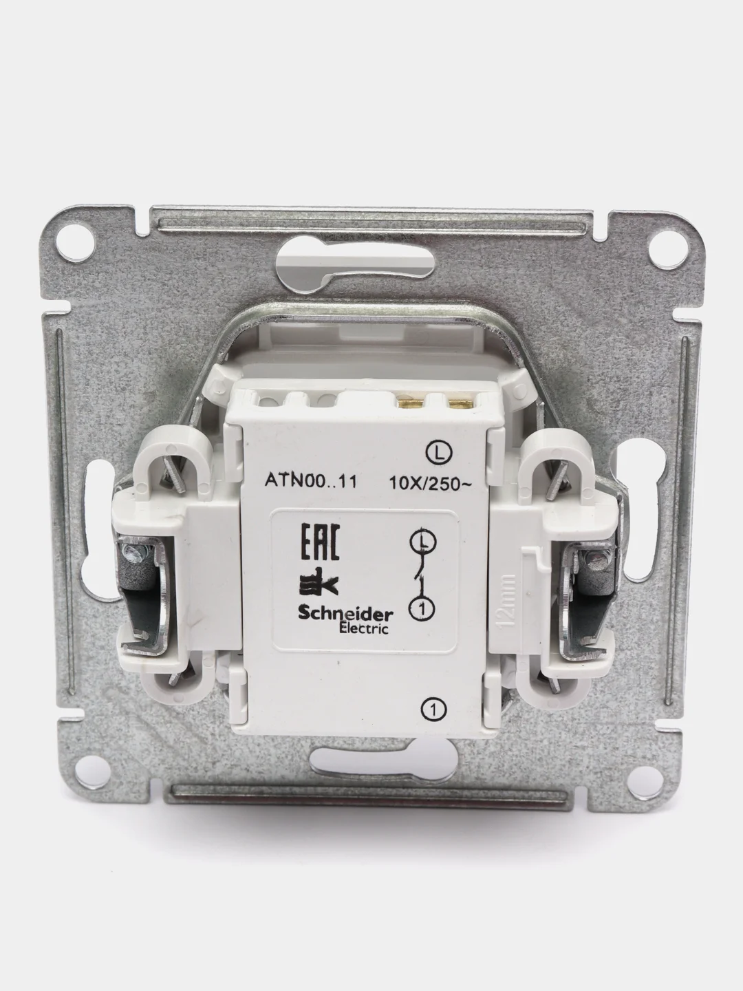 Выключатель одноклавишный Schneider Electric AtlasDesign, 10А, механизм, белый, ATN000111