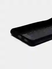 Индиго чехол Samsung Galaxy A12 / M12, Самсунг Галакси А12, М12 черный силиконовый, имитация кожи
