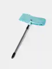 Серый меланж швабра Happy Panda HP-M07 DUO телескопическая, с насадкой лапша, бархат, 120 см
