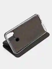 Черный чехол книжка Realme C15 / C25 / C25S Реалми С15 / С25 / С25С