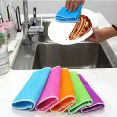 Белый идеальная салфетка тряпка из бамбукового волокна для кухни и посуды без моющих средств