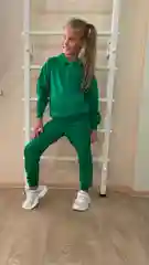 Лесной зеленый детский спортивный костюм, худи и джоггеры