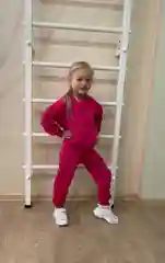 Фуксия детский спортивный костюм: худи и джоггеры