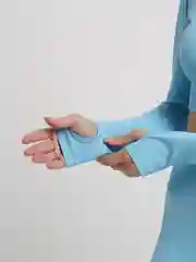 Голубой фитнес костюм