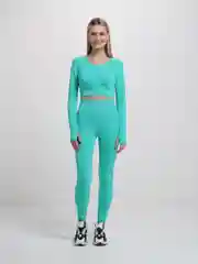Лесной зеленый фитнес костюм