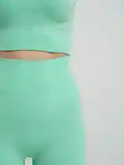 Салатовый костюм спортивный женский, бесшовный