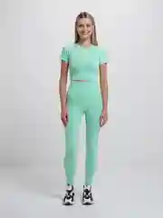 Салатовый костюм спортивный женский, бесшовный