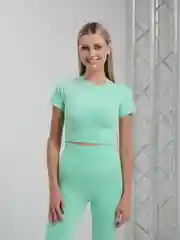 Салатовый костюм спортивный женский, бесшовный