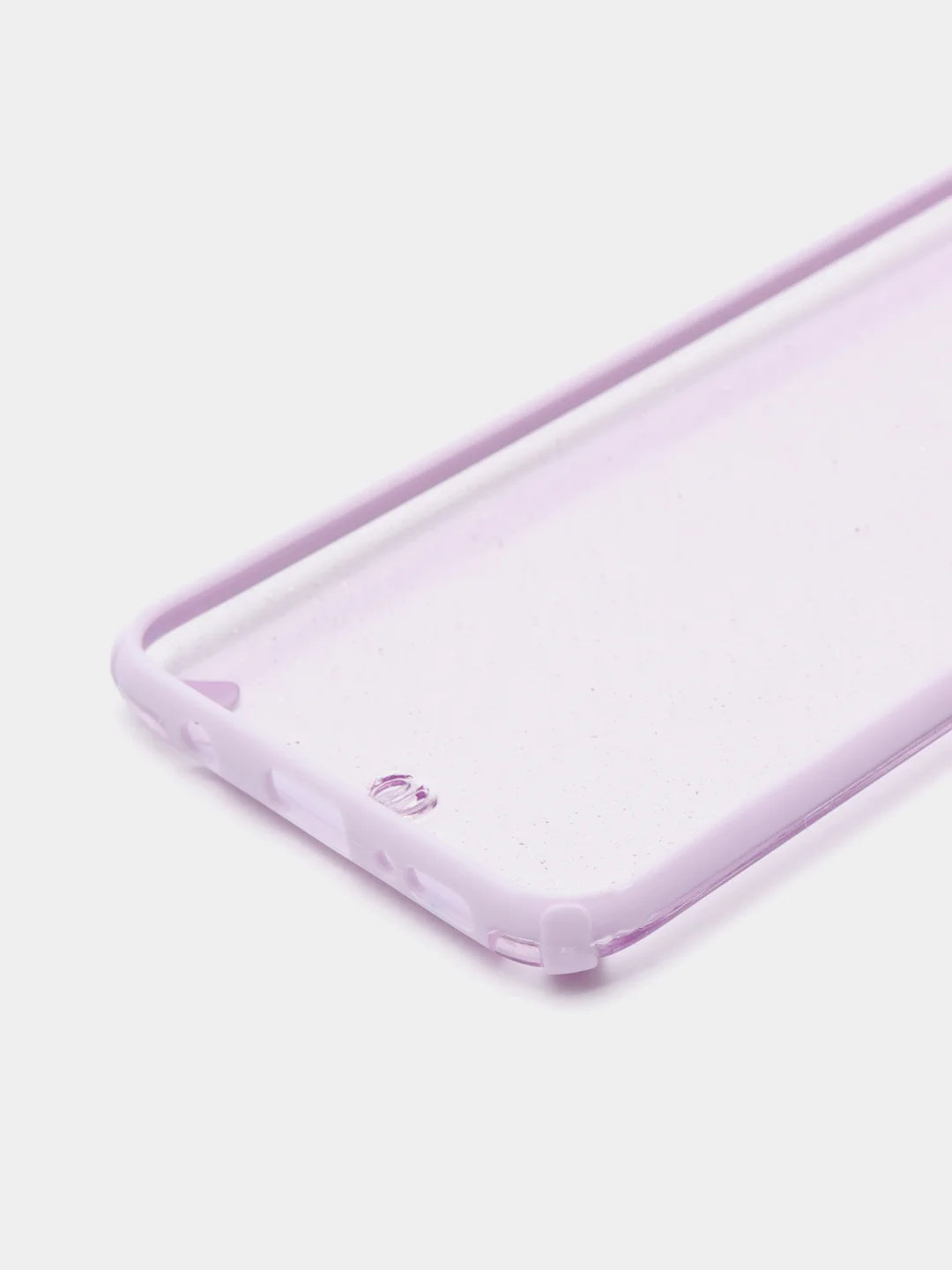 Лавандовый чехол для Samsung Galaxy A50  с  блестками