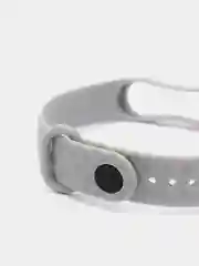 Серый ремешок силиконовый для Xiaomi Mi Band 3, Mi Band 4 (Ми Банд 3, 4), рифленый