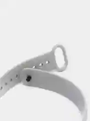 Серый ремешок силиконовый для Xiaomi Mi Band 3, Mi Band 4 (Ми Банд 3, 4), рифленый