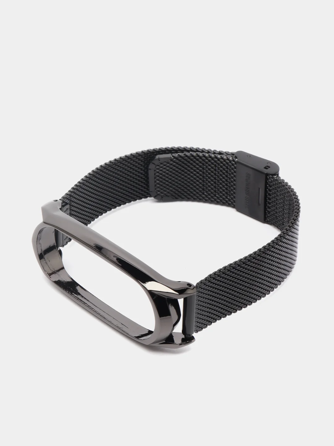 Черный металлический ремешок для Xiaomi Mi Band 3, 4, 5, 6