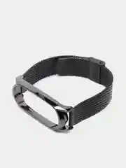 Черный металлический ремешок для Xiaomi Mi Band 3, 4, 5, 6
