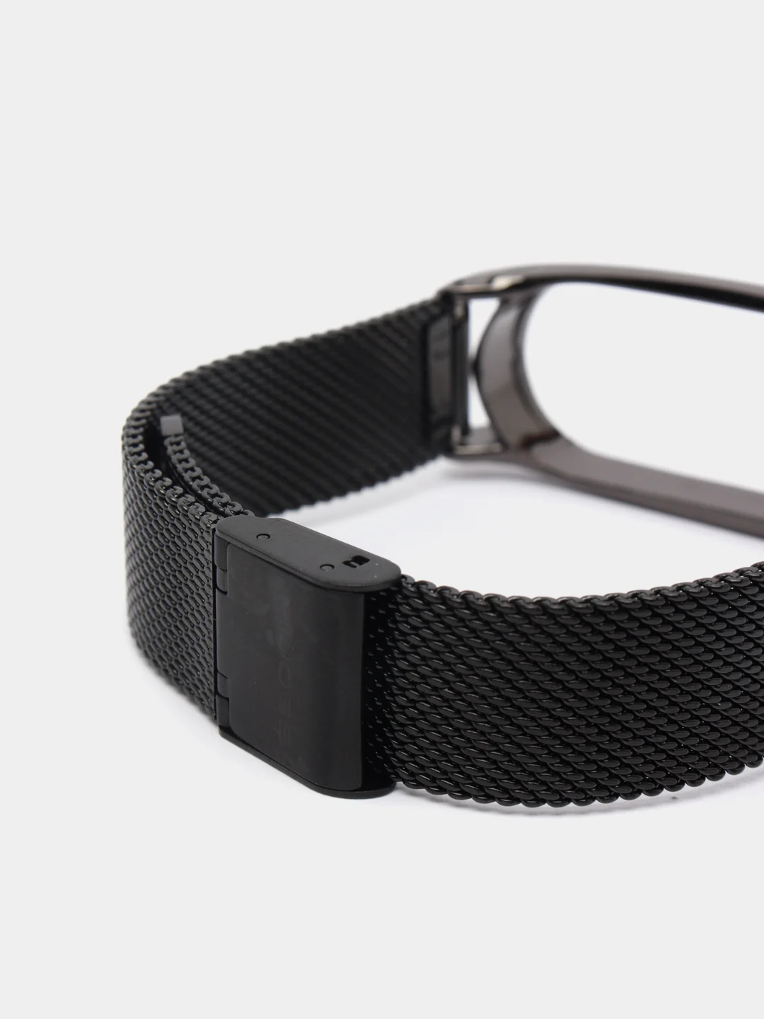 Черный металлический ремешок для Xiaomi Mi Band 3, 4, 5, 6