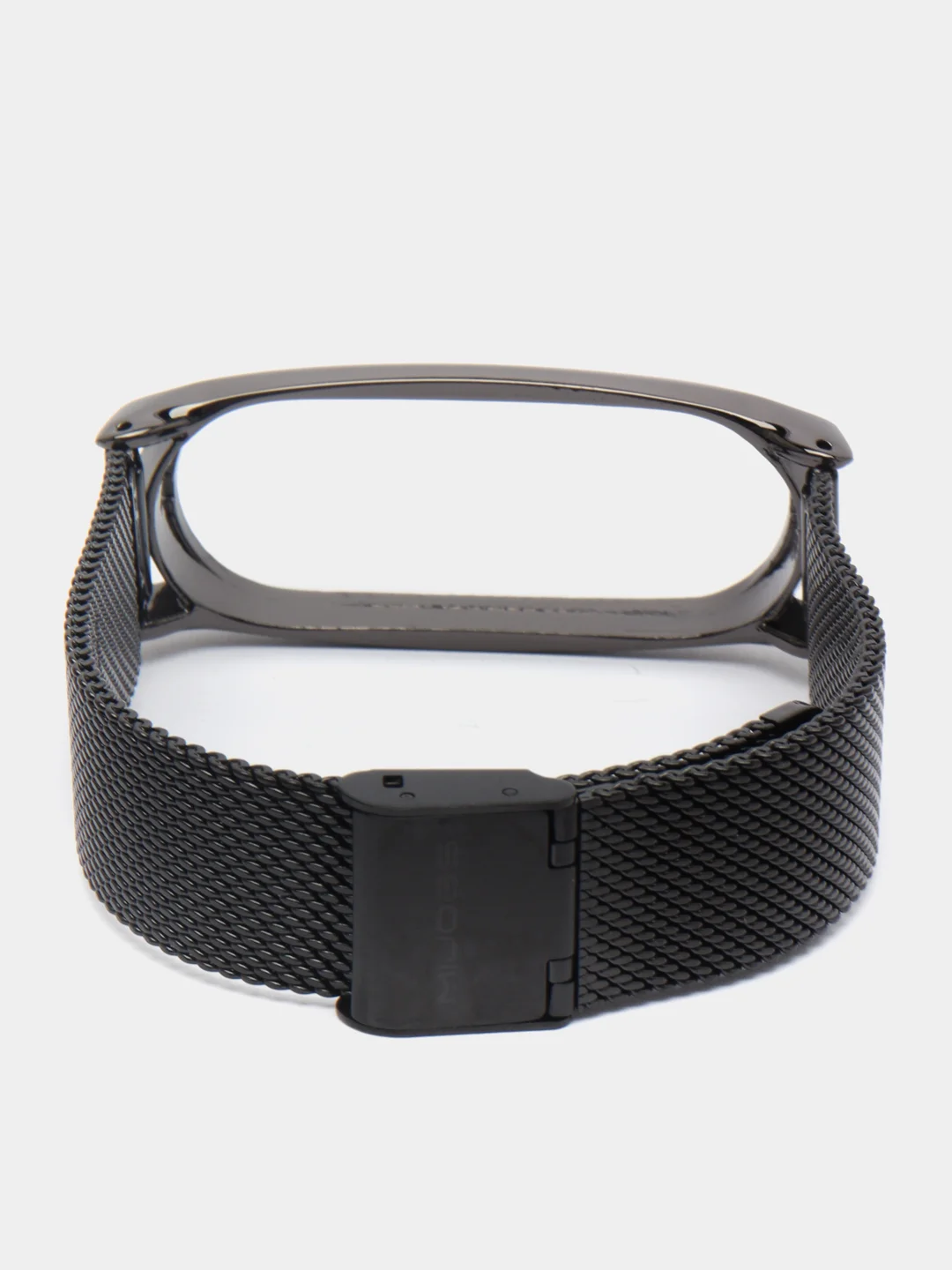 Черный металлический ремешок для Xiaomi Mi Band 3, 4, 5, 6