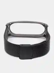 Черный металлический ремешок для Xiaomi Mi Band 3, 4, 5, 6
