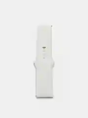 Белый силиконовый ремешок для Xiaomi Amazfit Bip / Huawei / Samsung, 20 мм / 22 мм, с кнопкой