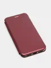 Багровый чехол-книжка Xiaomi Redmi 12, 12С,9C,9A,9,7,7A,8,8A,4X,10, Note 12, 9,9S,9Pro,8/8 Pro,7,8T