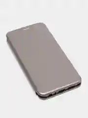 Серебряный чехол-книжка Xiaomi Redmi 12, 12С,9C,9A,9,7,7A,8,8A,4X,10, Note 12, 9,9S,9Pro,8/8 Pro,7,8T