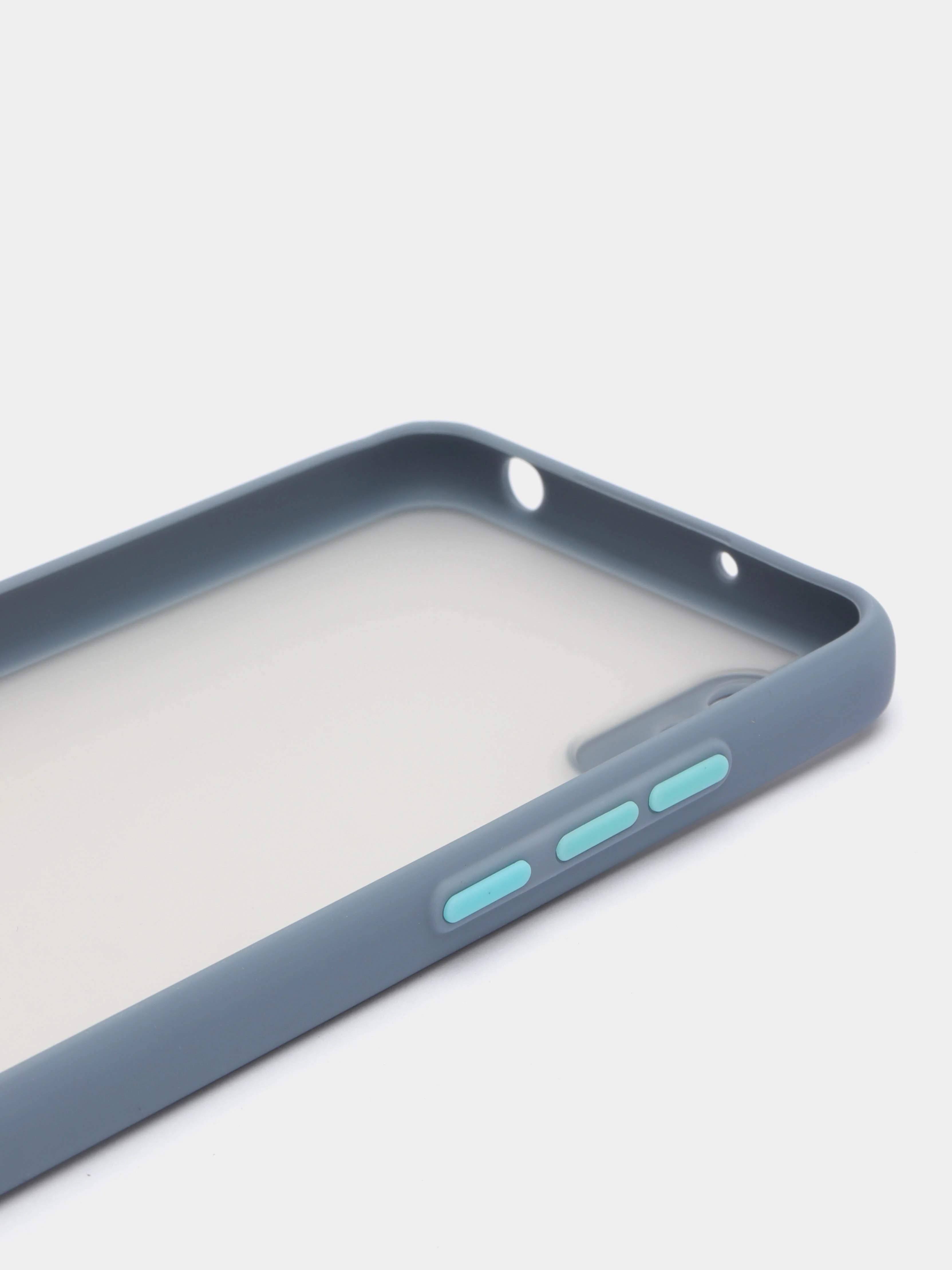 Синий меланж чехол Xiaomi Redmi 9A, Сяоми Редми 9А пластиковый матовый с цветными кнопками